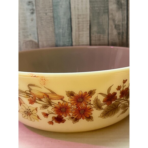 VTG Pyrex JAJ wildflowers 1 Litre  casserole dish - A-2-B (NO LID) - Picture 4 of 9